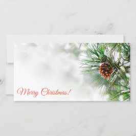 Tarjeta De Agradecimiento Árbol de pino cubierto de nieve