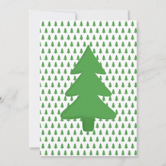 Tarjeta De Agradecimiento Árbol de pinos (Anverso)