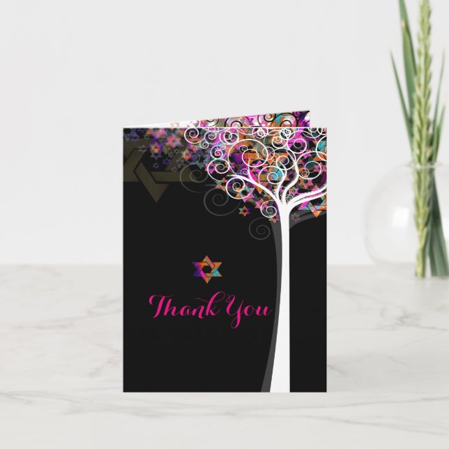 Tarjeta De Agradecimiento Árbol de vida de PixDezines/gracias/DIYBackground (Anverso)