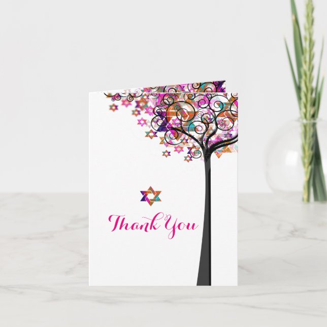 Tarjeta De Agradecimiento Árbol de vida de PixDezines/gracias/DIYBackground (Anverso)