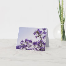 Árbol Jacaranda morado con Luna, estética de prima