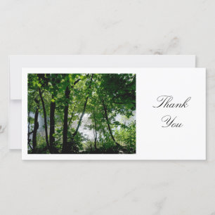 Tarjeta De Agradecimiento Árboles a orillas de un río - Gracias