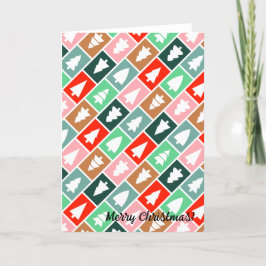 Tarjeta De Agradecimiento Árboles de Navidad