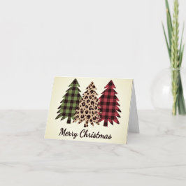 Tarjeta De Agradecimiento Árboles de Navidad