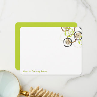 Tarjeta De Agradecimiento Árboles forestales de bosques anillos Boda de vera