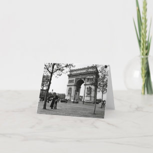 Tarjeta De Agradecimiento Arc de Triomphe de l'Étoile, París, Francia