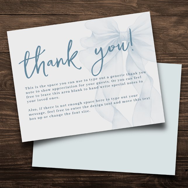 Tarjeta De Agradecimiento Arco de Acuarela Azul para Baby Shower Plano (Subido por el creador)