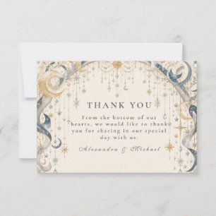 Tarjeta De Agradecimiento Arco de Boda Celestial Elegante