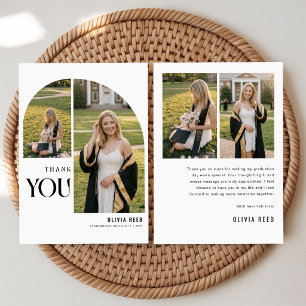 Tarjeta De Agradecimiento Arco de graduación elegante para fotos Fiesta de g