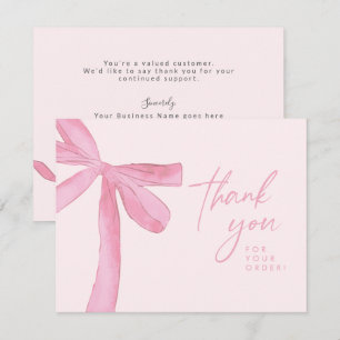 Tarjeta De Agradecimiento Arco de Pink acuarela personalizado lettering a ma