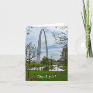 Tarjeta De Agradecimiento Arco desde el parque