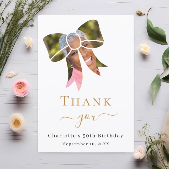 Tarjeta De Agradecimiento Arco fotográfico de cumpleaños (Subido por el creador)