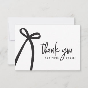 Tarjeta De Agradecimiento Arco moderno Negocio personalizado Letra a mano