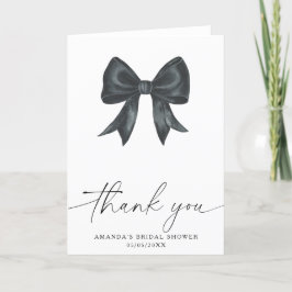Tarjeta De Agradecimiento Arco negro Gracias Despedida de soltera 