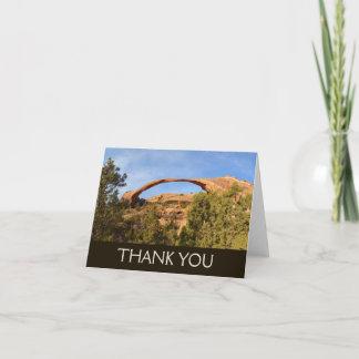 Tarjeta De Agradecimiento Arco Paisaje en el Parque Nacional Arches