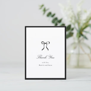 Tarjeta De Agradecimiento Arco Simple Clásico Boda