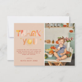 Tarjeta De Agradecimiento Arcoiris del Boho Sunshine | Foto Gracias