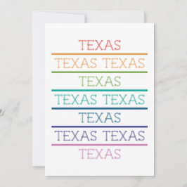 Tarjeta De Agradecimiento Arcoiris Texas, Texas