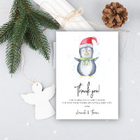 Arctic lindo Pingüino gracias baby shower 