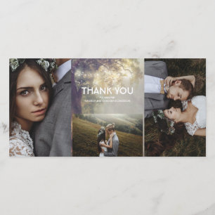 Tarjeta De Agradecimiento Arena de roble ilumina Boda ruso Gracias