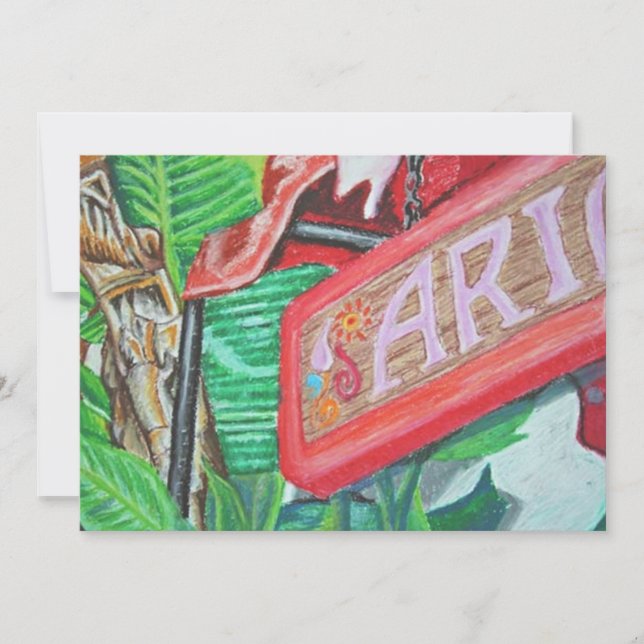 Tarjeta De Agradecimiento Ariel Greeting Card (Anverso)