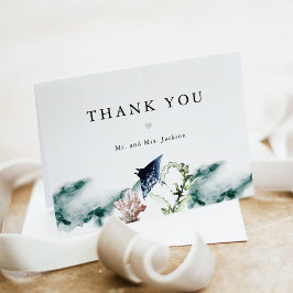 Tarjeta De Agradecimiento ARIEL Tropical Beach Coral Ocean Manta Ray