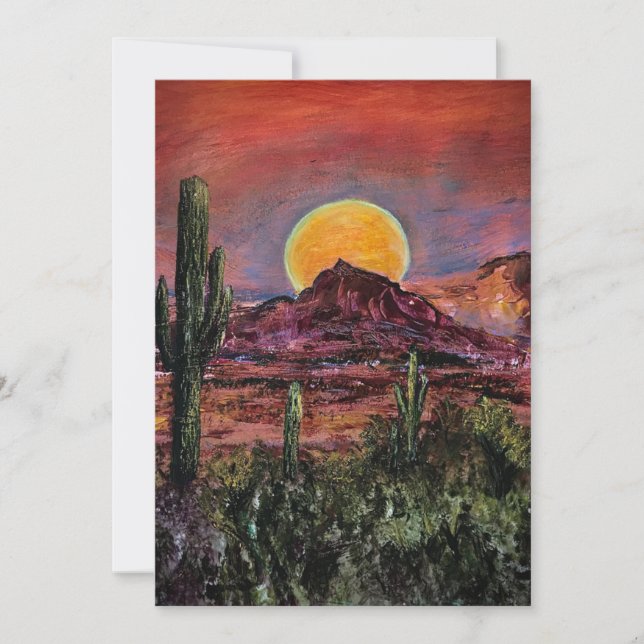 Tarjeta De Agradecimiento Arizona Sunset (Anverso)