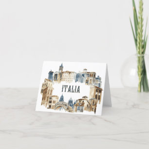 Tarjeta De Agradecimiento Arquitectura de Italia