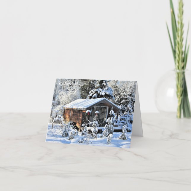 Tarjeta De Agradecimiento ¡Arriba, hombre del norte! La cabaña (Anverso)