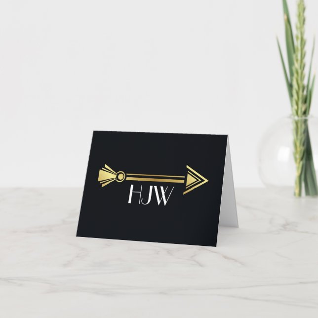Tarjeta De Agradecimiento Arrow Notecard (Anverso)