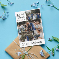 Arrows Heart Collage de fotos Love & Gracias Boda