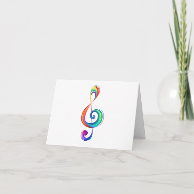 Tarjeta De Agradecimiento Arroyo arcoiris estratificado (Anverso)