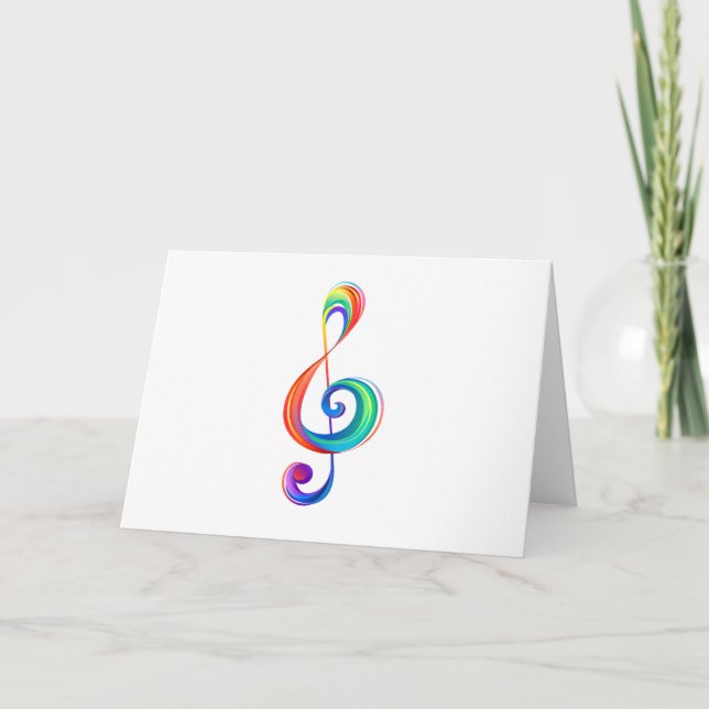 Tarjeta De Agradecimiento Arroyo arcoiris estratificado (Anverso)