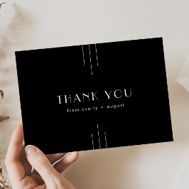 Tarjeta De Agradecimiento Art Deco Black Gracias Card / CADA Suite