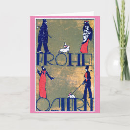 Tarjeta De Agradecimiento Art Nouveau