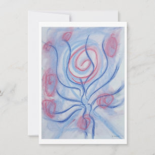 Tarjeta De Agradecimiento Arte abstracto colorido único P43