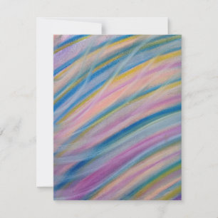 Tarjeta De Agradecimiento Arte abstracto colorido único P8