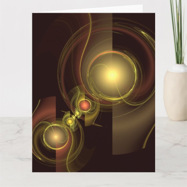 Tarjeta De Agradecimiento Arte abstracto de conexión íntima (Anverso)