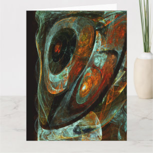 Tarjeta De Agradecimiento Arte abstracto de división de tiempo