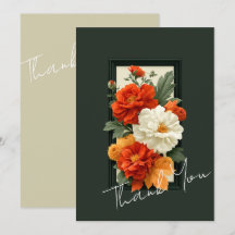 Arte acrílico floral naranja y blanco elegante