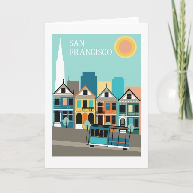 Tarjeta De Agradecimiento Arte Bonito de San Francisco (Anverso)