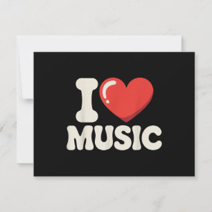Tarjeta De Agradecimiento Arte de música divertido para hombres y mujeres co