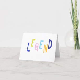 Tarjeta De Agradecimiento arte de palabras de leyenda