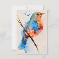 Arte de pared de lienzo de pintura de aves en acua
