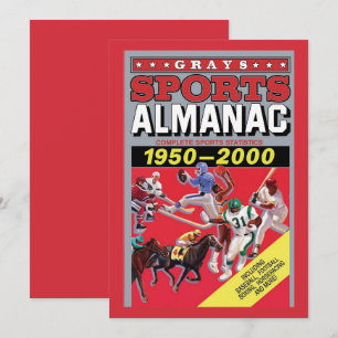Tarjeta De Agradecimiento Arte de pared de metal Almanaque deportivo