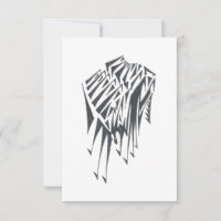 Arte de tatuaje tribal abstracto blanco negro al r