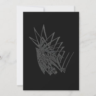 Tarjeta De Agradecimiento Arte de tatuaje tribal abstracto de armadura