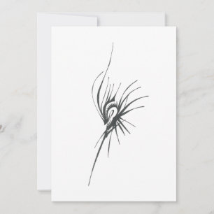 Tarjeta De Agradecimiento Arte de tatuaje tribal abstracto negro blanco prom