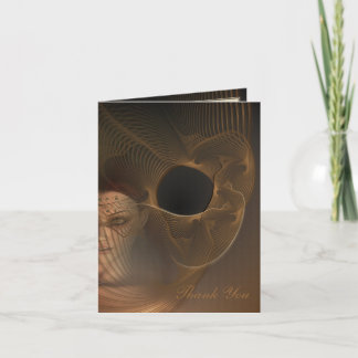 Tarjeta De Agradecimiento Arte del fractal de Fae del invierno