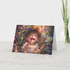 Tarjeta De Agradecimiento Arte digital para bebés feliz